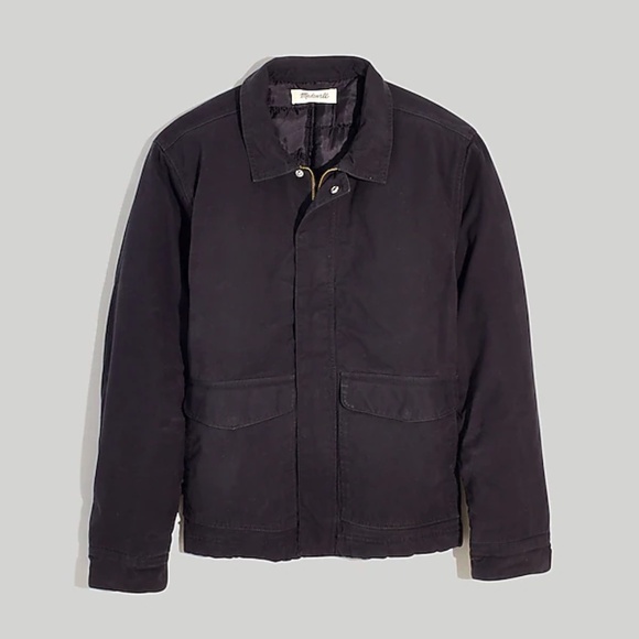 Madewell Other - Madewell Waxed Cotton Work Jacket - Black Coal - Size Medium